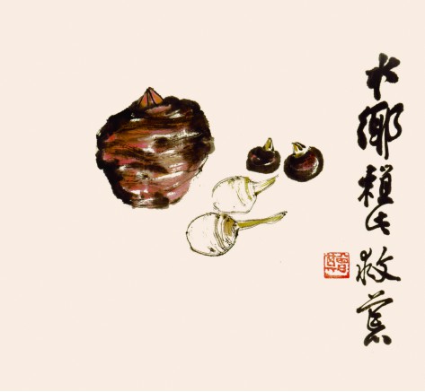 汪曾祺生前手绘插画